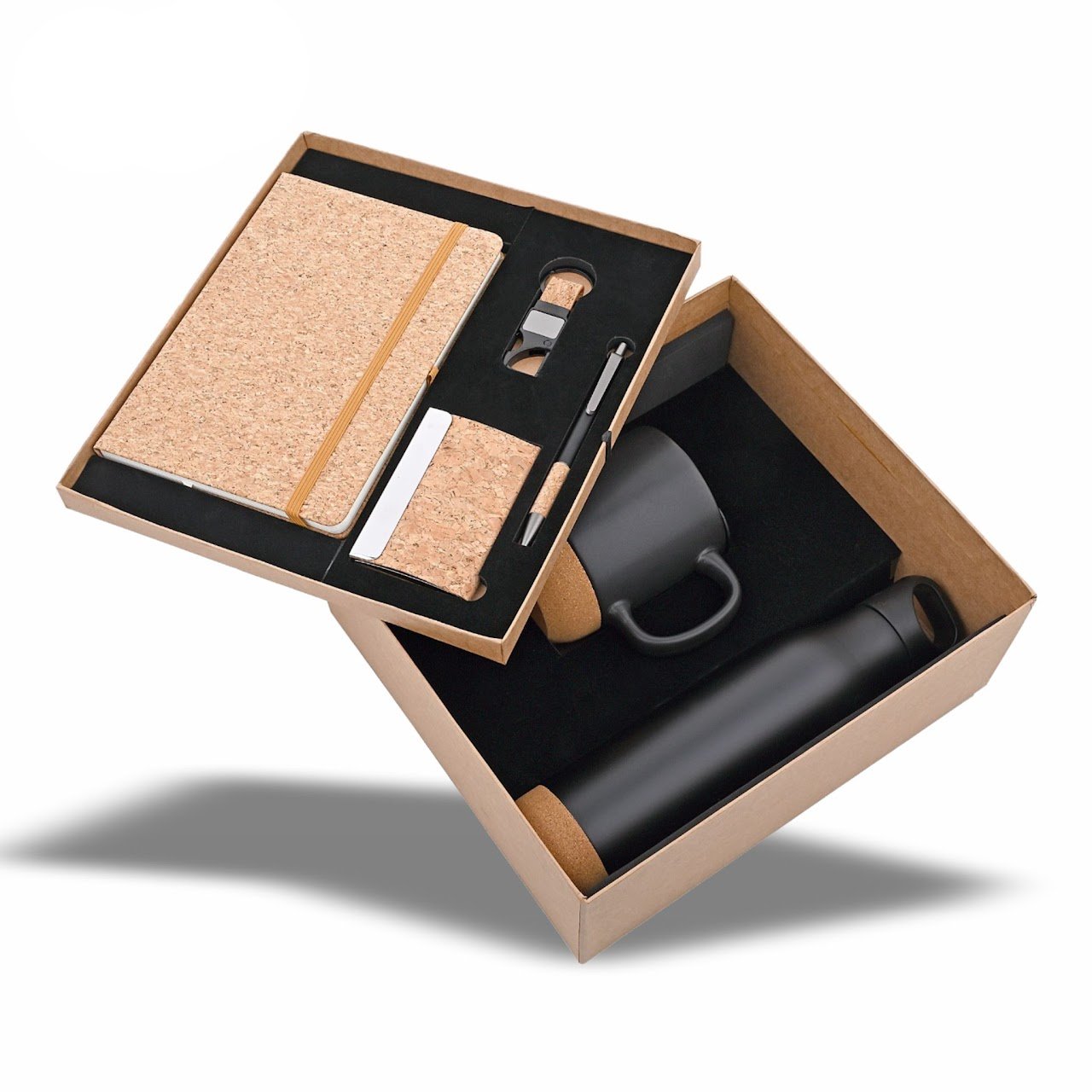 Cork Finish Bottle, Mug, Diary, Pen, Keychain and Cardholder