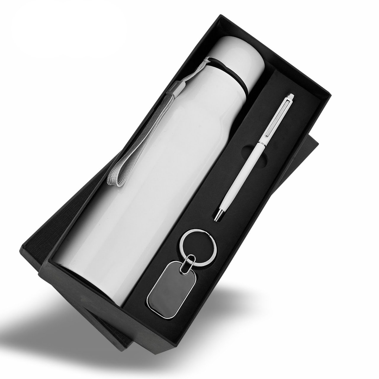 HydroX White Bottle, Pen, Keychain
