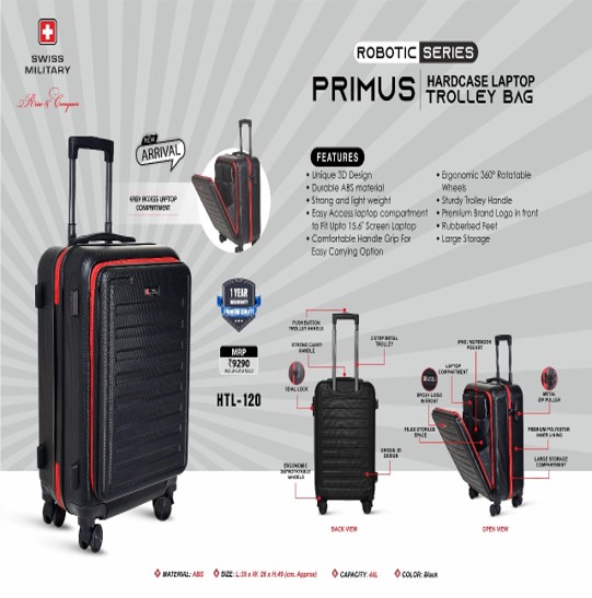 Primus Hardcase Laptop Trolley Bag