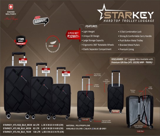 Rome Pro Hard Laptop Cabin Luggage