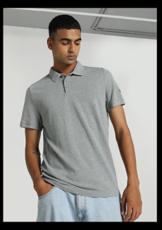 PUMA Men’s ArchiveESSPolo Grey/Peacoat