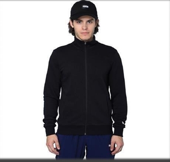CONTRAST SWEAT JACKET (Black)