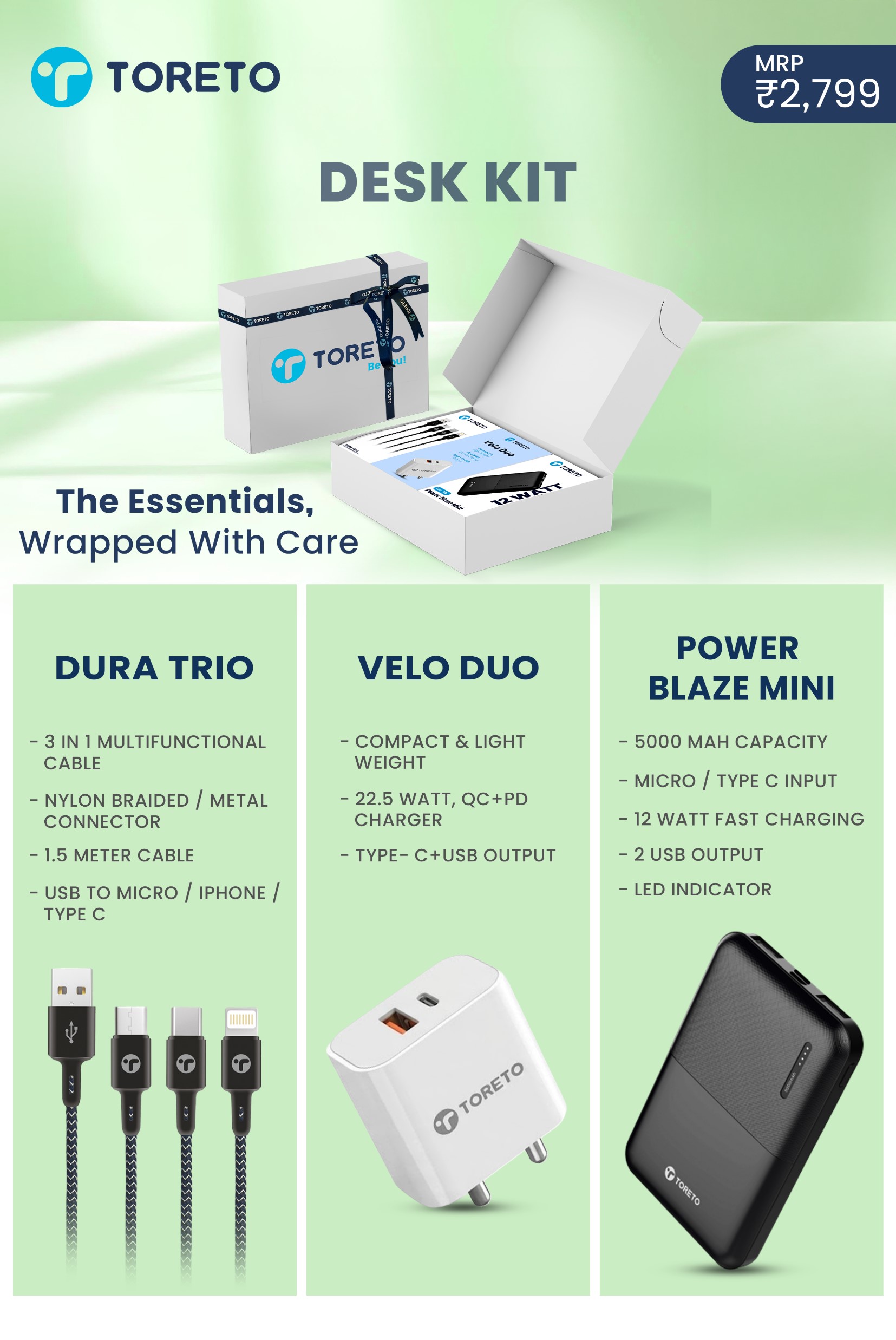 Toreto Desk Kit