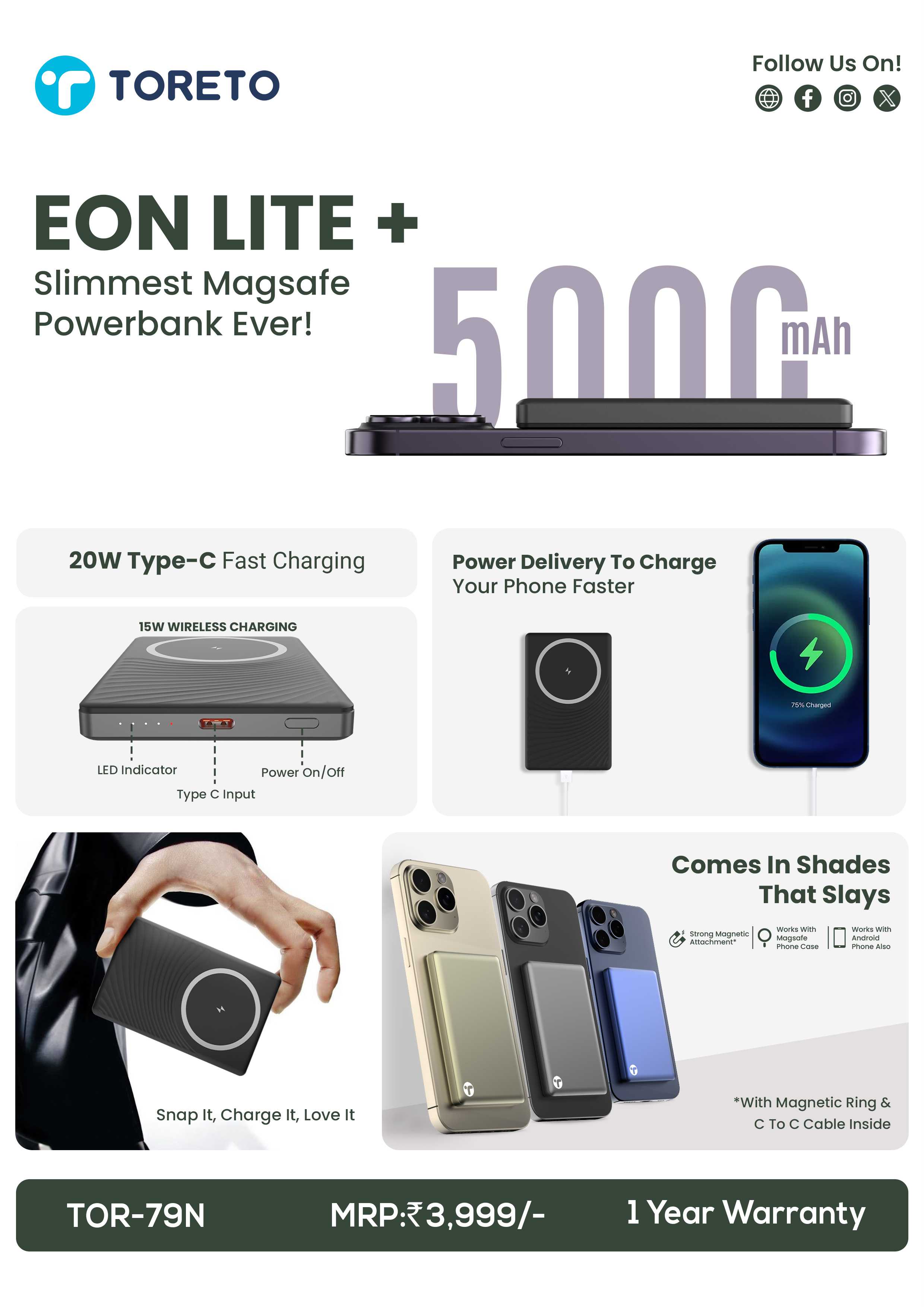 Toreto EON Lite + (Black)