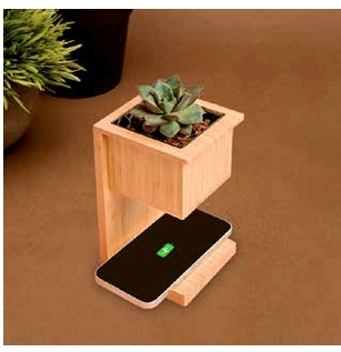 Alder Wireless Charger with Planter