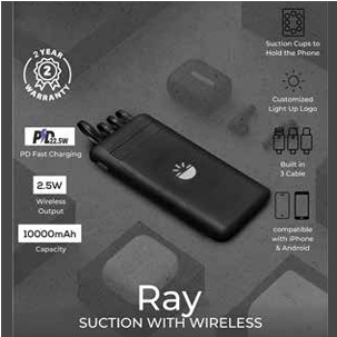 Ray 10000mAh Suction With Wireless