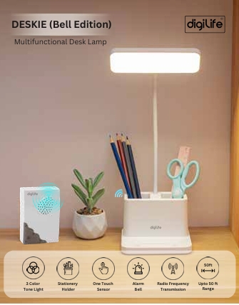 DESKIE (Bell Edition) Multifunctional Desk Lamp