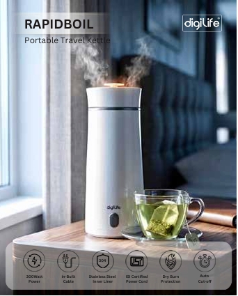 RAPIDBOIL Portable Travel Kettle
