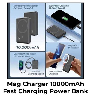 Mag Charger 10000mAh Fast Charging Power Bank