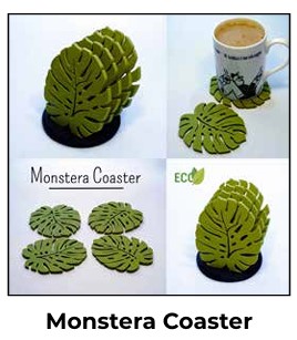 Monstera Coaster