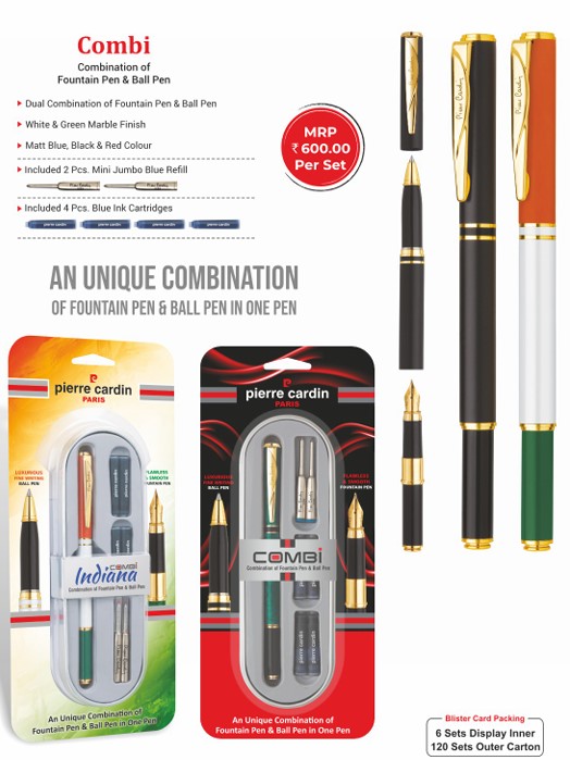 Combi Combination of Fountain Pen & Ball Pen