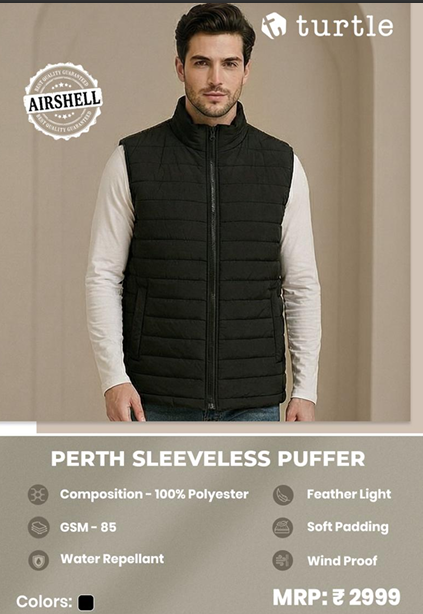 PERTH SLEEVELESS PUFFER