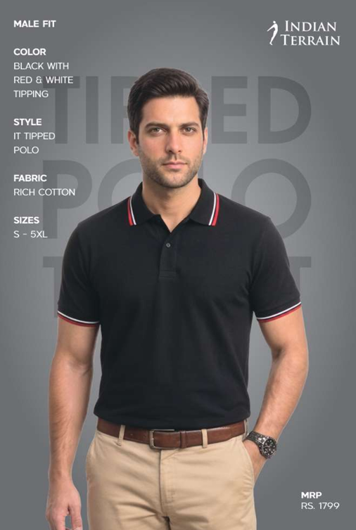 TIPPED POLO T-SHIRT