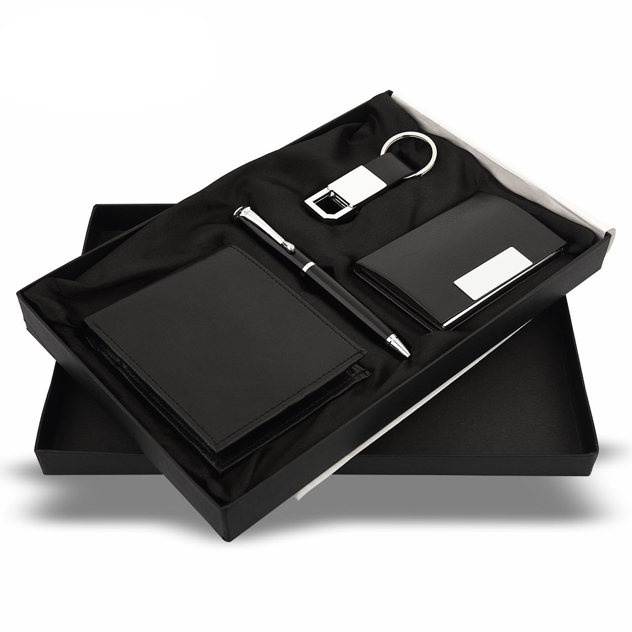 Estilo black Wallet keychain, Pen and Cardholder