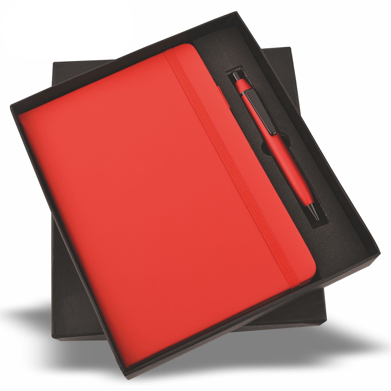 Red Elastic Pen and Diary