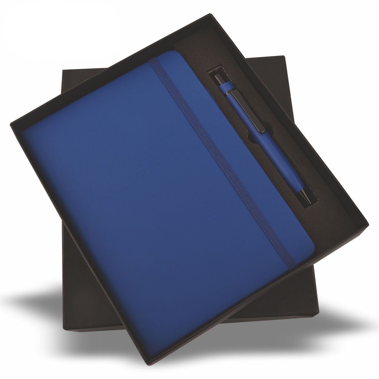 Blue Elastic Pen and Diary
