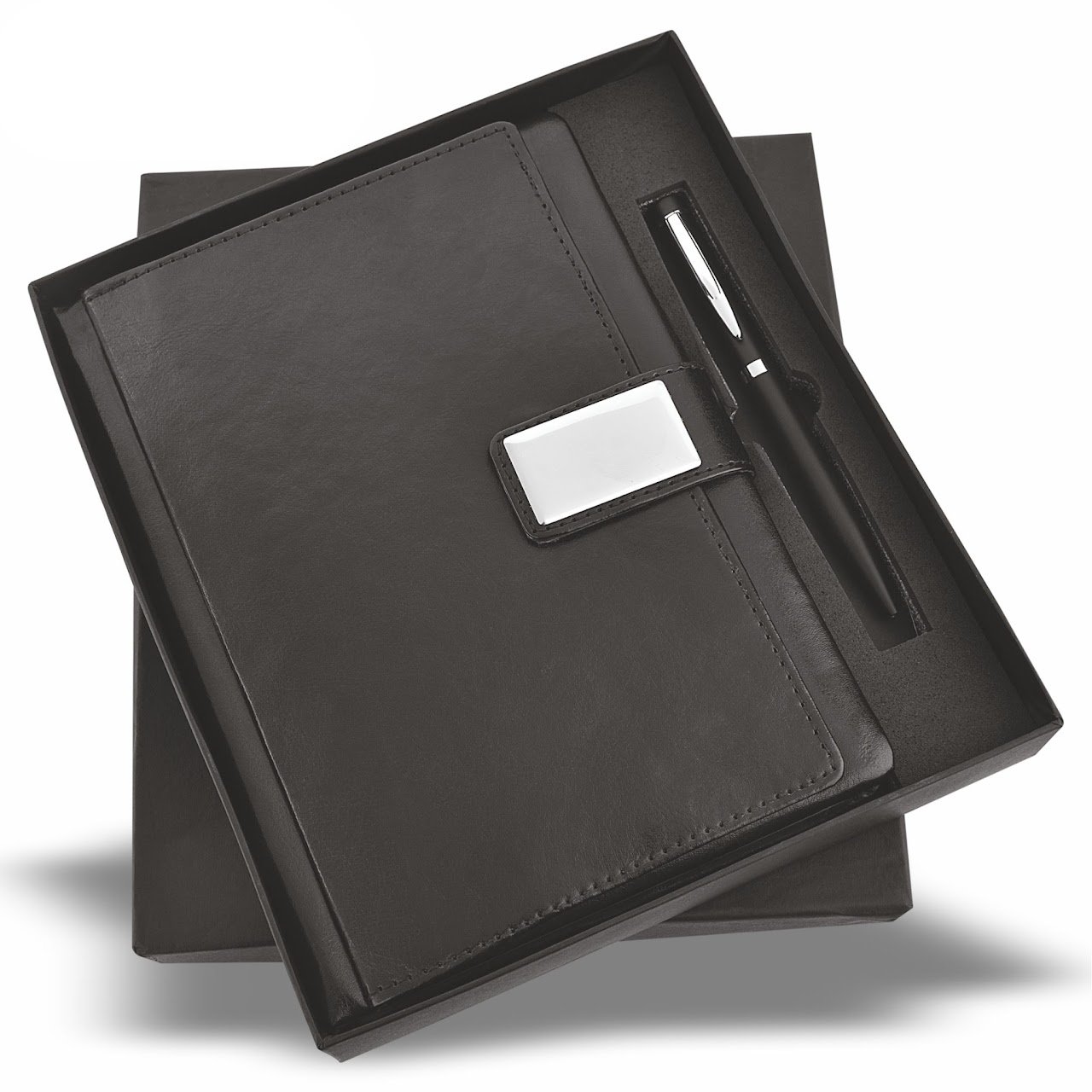 Black Elastic Pen and Diary