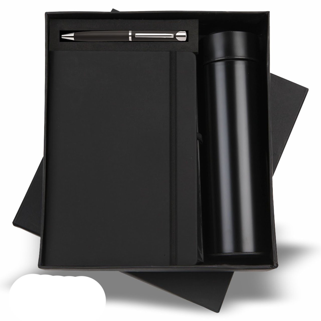 Bose Set Temperature Bottle, Diary and Metal Pen