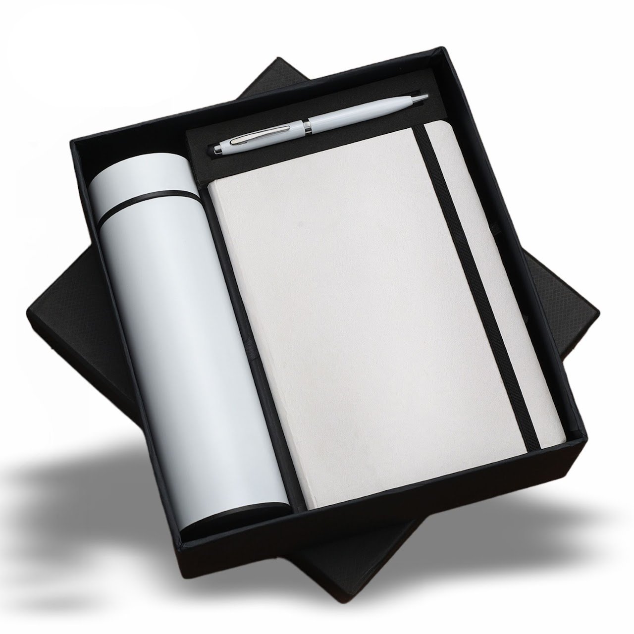 Bottle 3 in 1 White Diary, Pen Temperature Bottle
