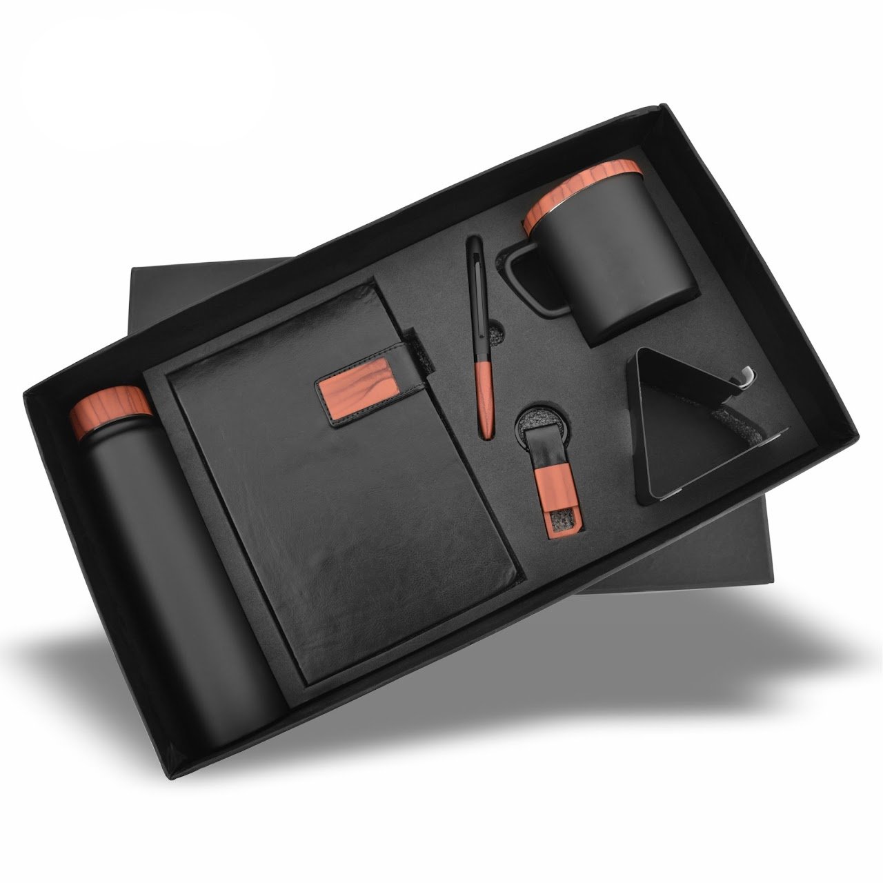 Blackwood Bottle, Diary, Keychain, Mug, Pen and Mobile Stand