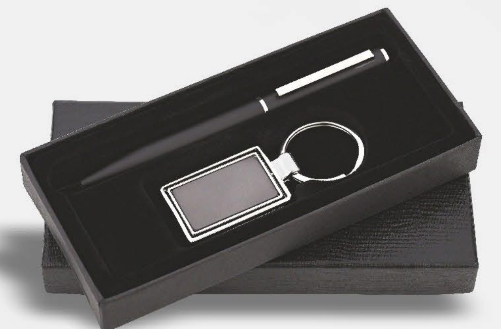 PEN & ROTATING KEYCHAIN