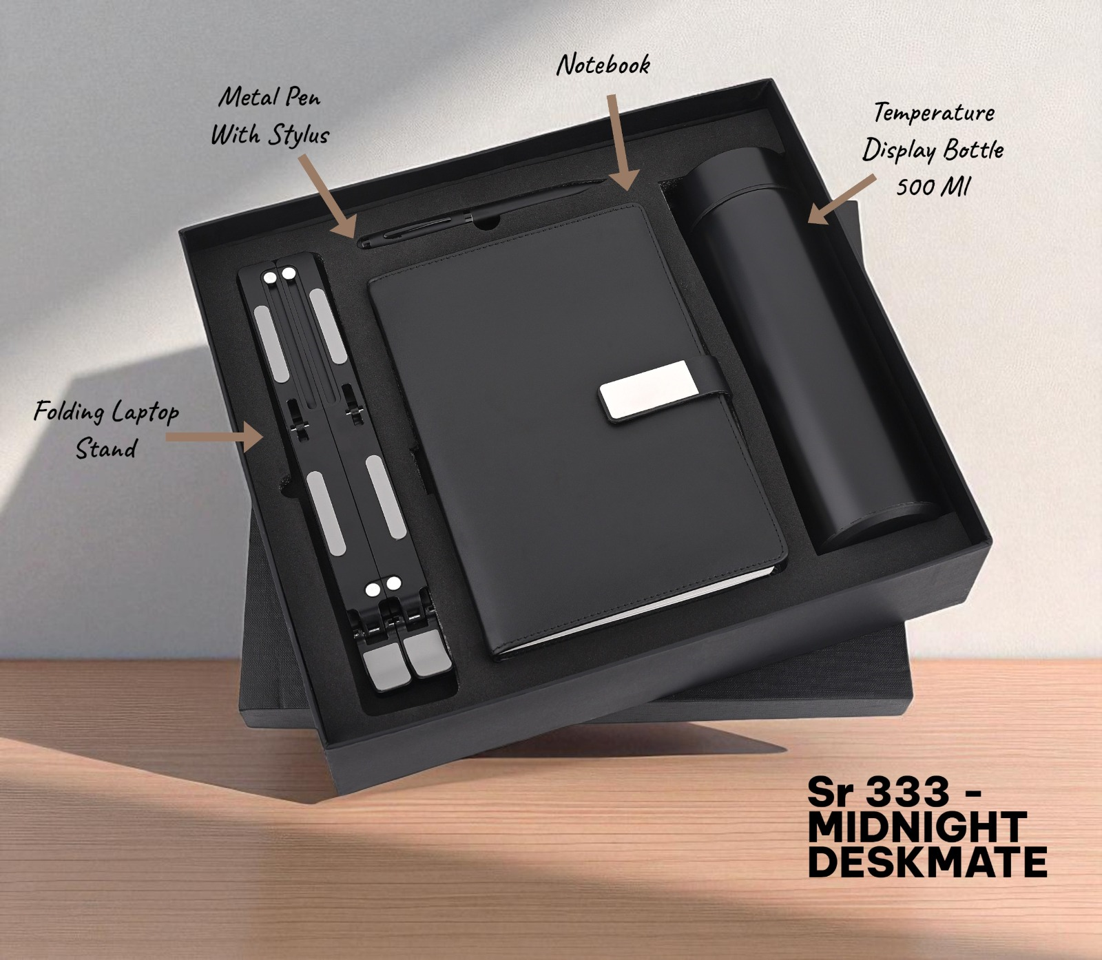 DIARY PEN BOTTLE LAPTOP STAND 