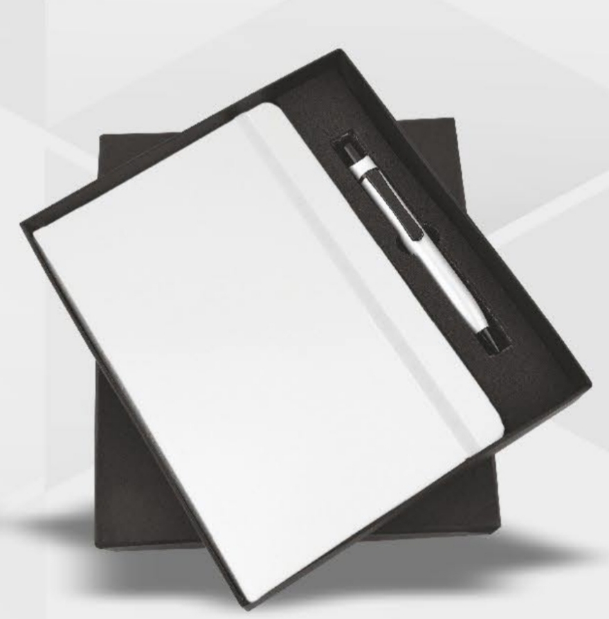 DIARY WITH WHITE ELASTIC AND PEN KRT 2