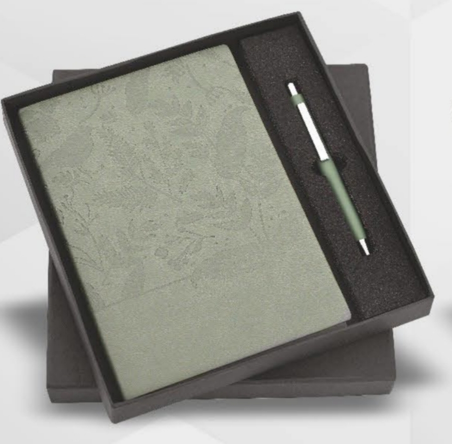 GREEN BOTANIQ DIARY WITH PEN KRT 12
