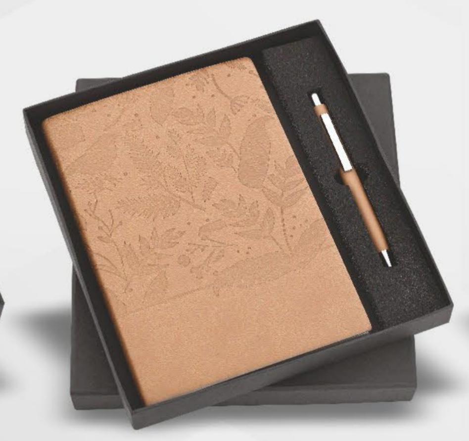 BROWN BOTANIQ DIARY WITH PEN KRT 13