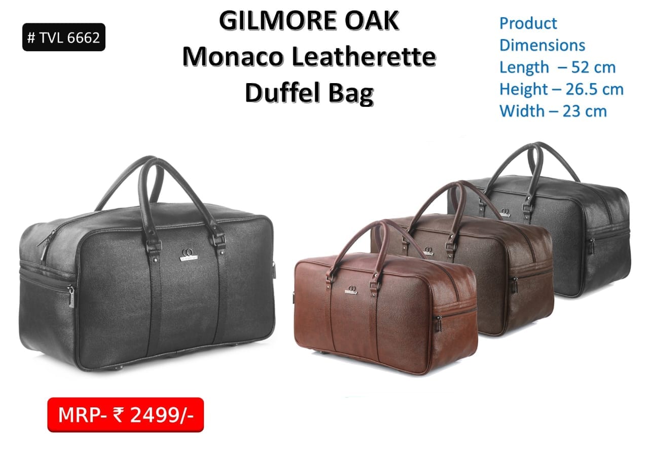 Gilmore oak monaco leatherette duffel bag