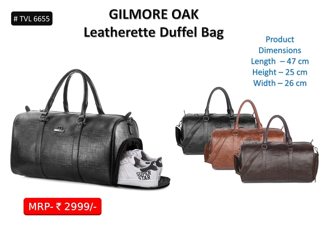 Gilmore oak leatherette Duffel bag