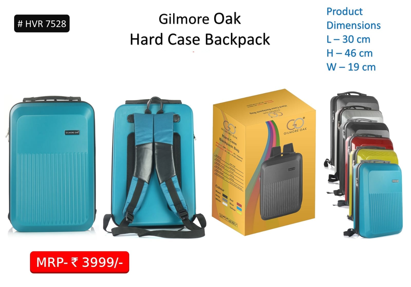 Gilmore oak hard case backpack