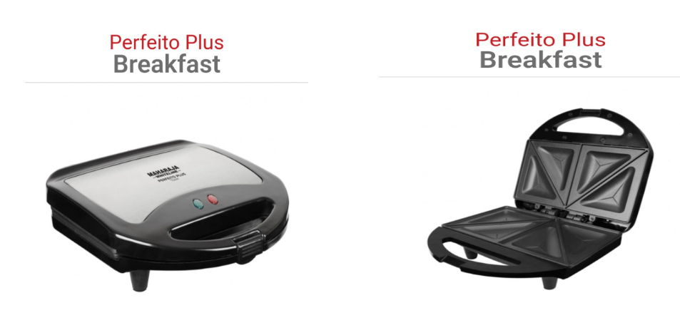 PERFEITO PLUS- SANDWICH MAKER MAHARAJA WHITELINE
