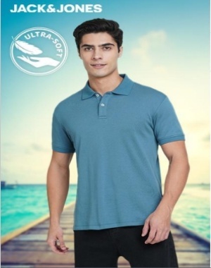 jack and jones polo color tea blue