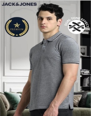 jack and jones polo grey color