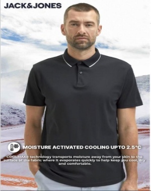 jack and jones polo color in black