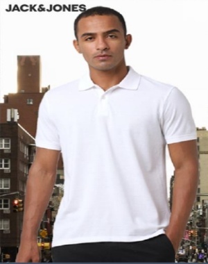 jack and jones polo color in white
