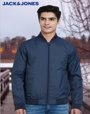 jack and jones jacket nevy blue color