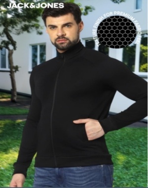 jack and jones jacket a black color