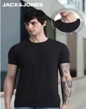 jack and jones neck color black
