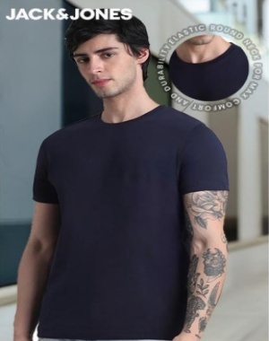 jack and jones neck black color