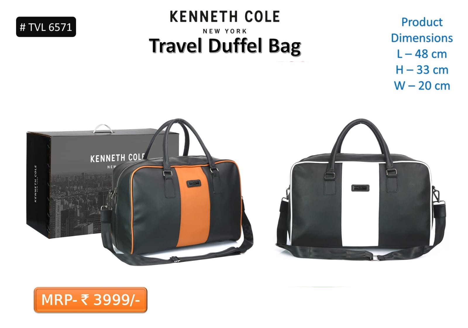 Kenneth cole new york travel duffel bag