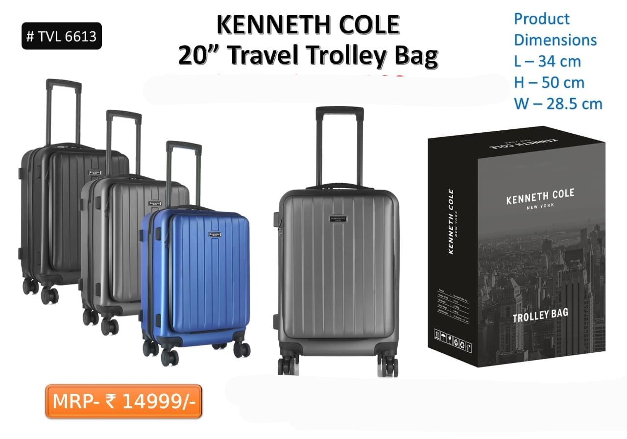 Kenneth cole overnighter trolley bag