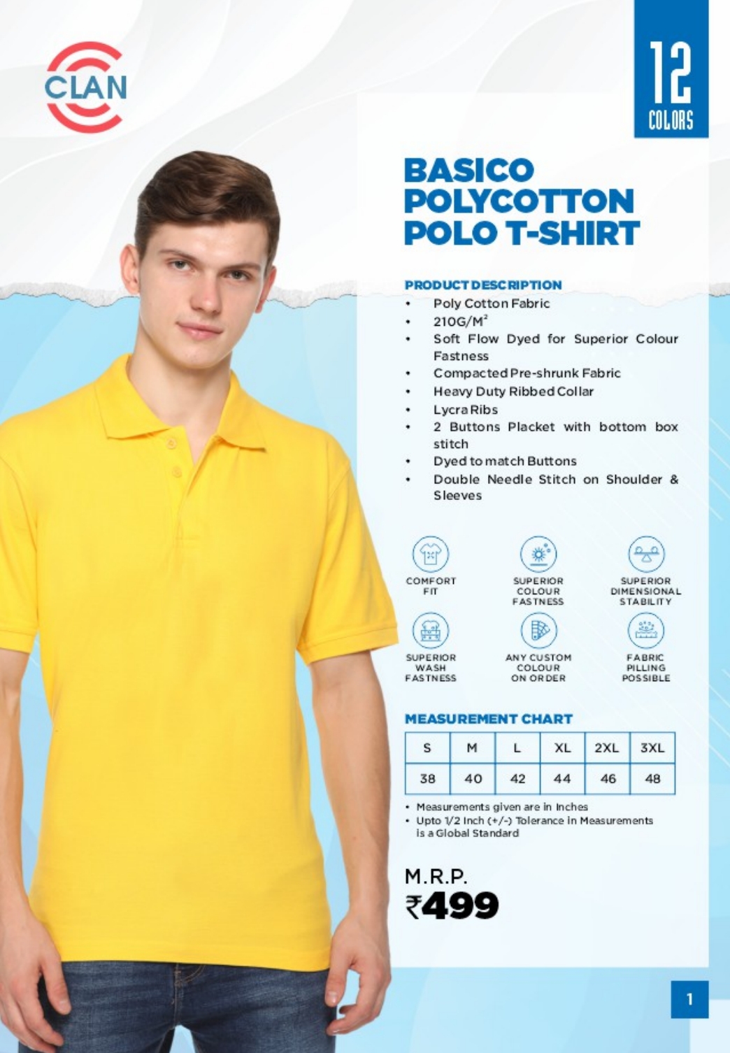 BASICO POLY COTTON T SHIRT
