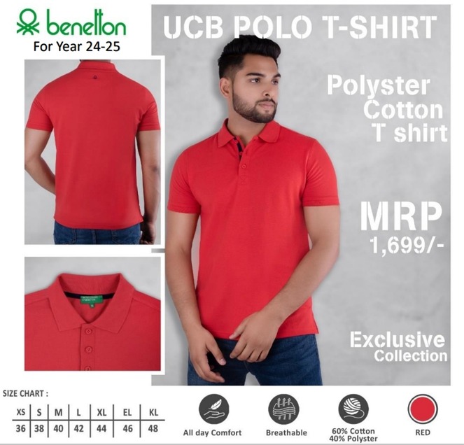 UCB RED POLO T-SHIRT