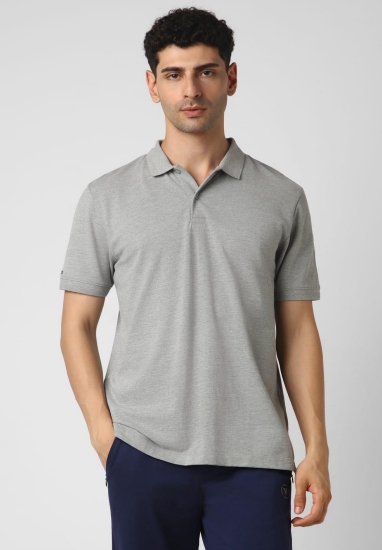 MelangeGrey Jacquard collar
