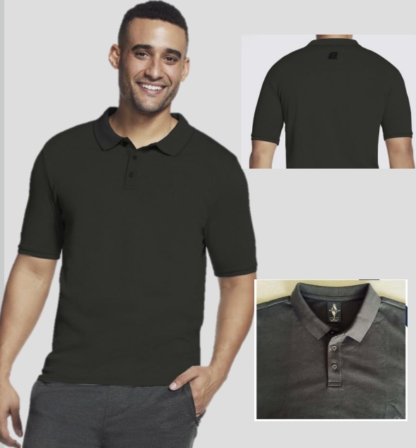 BLACK POLO REGULAR FIT