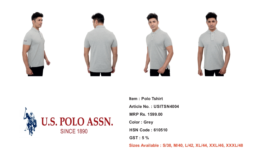 POLO T-SHIRT NEVY GREY COLOR