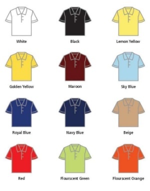 pikmee polo color flourscent green