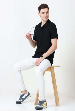 puma polor in black colour